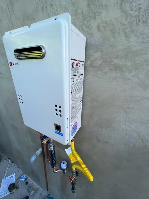 Tankless water heater installation for Southern Palms homes