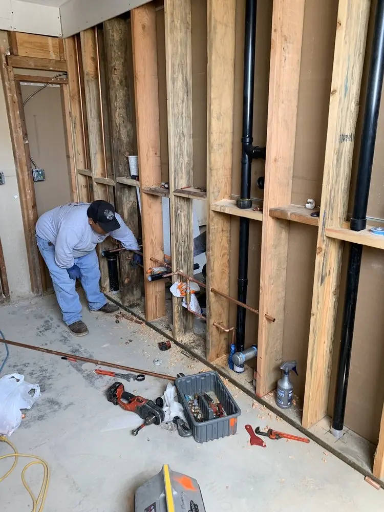 Commercial rough-in plumbing for Gas Line Repair in Southern Palms